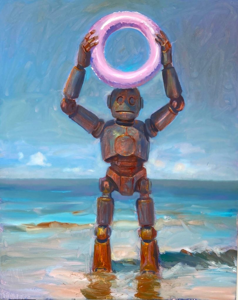 Robot With Inflatable Ring 455